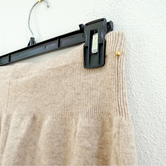 Cuyana Cashmere Made in Italy Cozy Tan Beige Jogger Pants Boho Athleisure Chic S - Picture 5 of 5